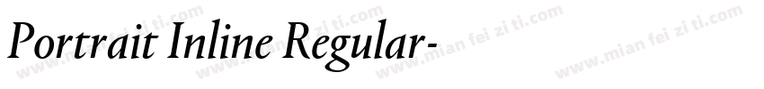 Portrait Inline Regular字体转换